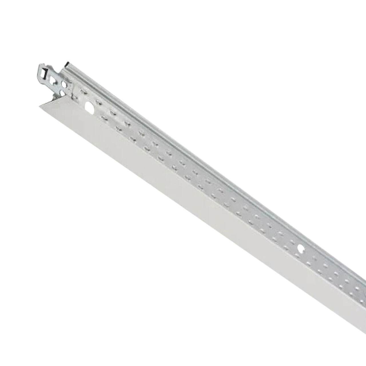 A Go Build 4 ft. Cross Tee (case of 60), by The Fastest Way To Build, with a perforated surface, is designed to support ceiling tiles in suspended ceilings and is shown against a white background.